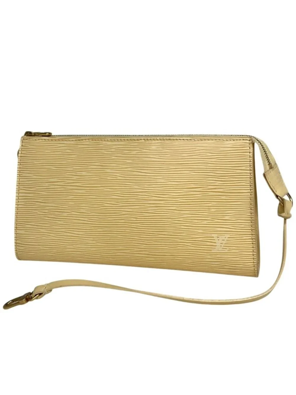 Louis Vuitton Pochette Soirle Pouch Epi Vanilla